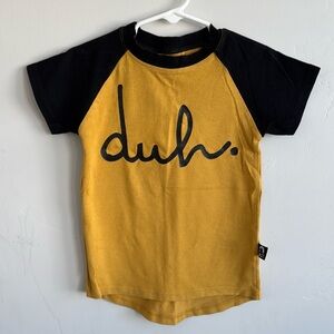 Rags duh yellow and black tee